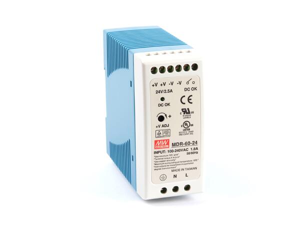 Mean Well MDR-60-24 230VAC  24VDC 60W 2,5A