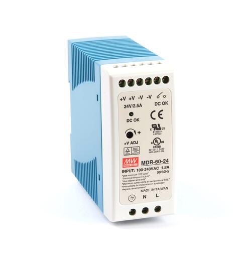 Mean Well MDR-60-24 230VAC  24VDC 60W 2,5A
