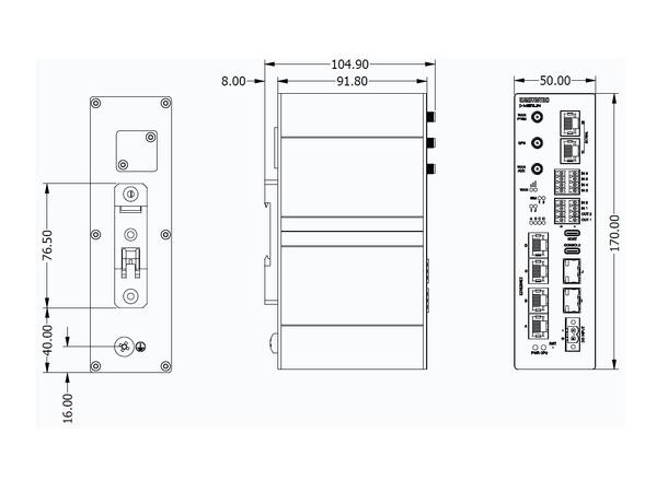Westermo Merlin 4609 LTE Cat 4 Router 4xETH, 2xRS232/485, 6DI, 2DO, GNSS 
