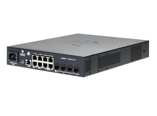 Cambium cnMatrix TX1012-P-AC 8xGbE, 4xSFP+, 802.11at/bt+24V+48V, 90W