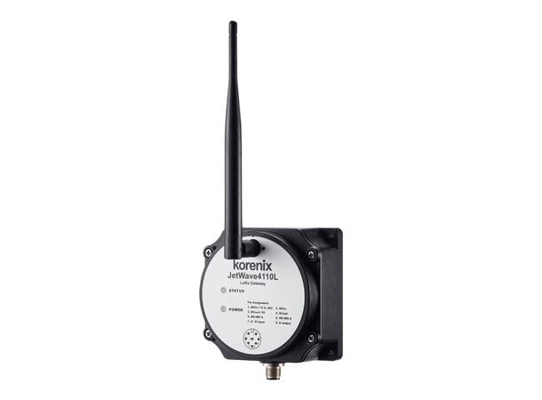 Korenix JetWave 4110L - LoRa Gateway IP68, RS485, 1xAI/DI, 1xDO, 868MHz