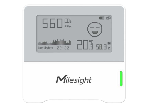Milesight AM103 - Indoor Air Quality LoRaWAN, CO2, Temp, Humidity, E-ink disp