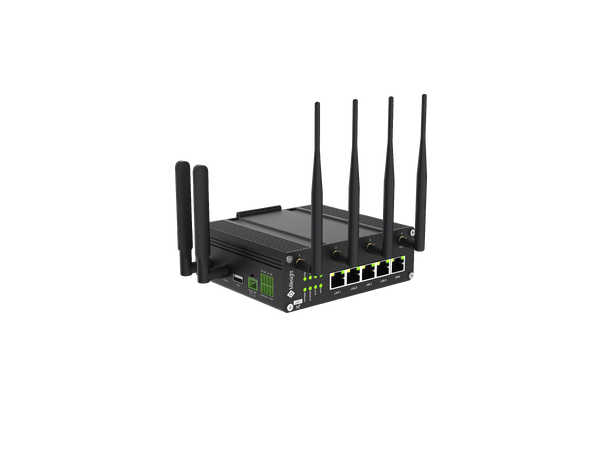 Milesight UR75-500GL-G-W-P 5G-router 5xETH, 2xRS232/485, 2xDI/O, WiFi/POE
