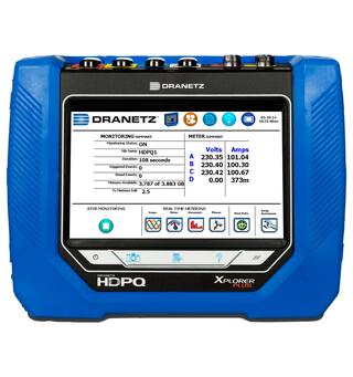 Dranetz HDPQ Xplorer Plus Nettanalysator 10A, 4 TR-2510B 1A-10A clamp CT