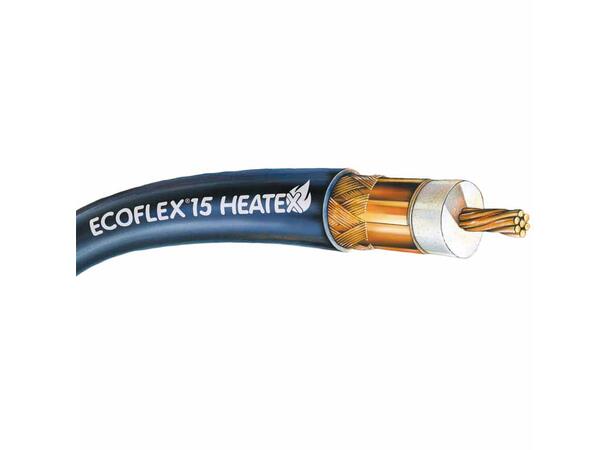 Ecoflex 15 Plus Heatex - rull 102m Coax, 0.22dB/m@5GHz, fmax 8GHz, HFFR