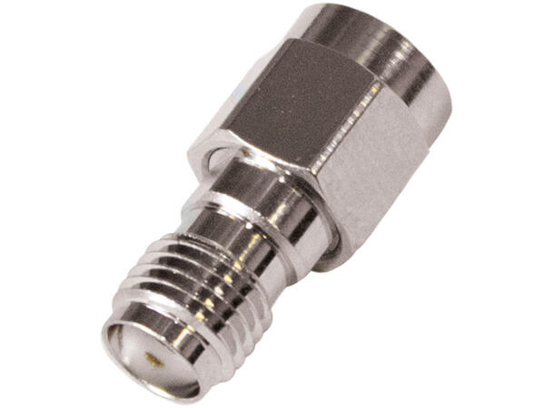 Overgang, SMA-Female/RP SMA-Male 50Ohm, Rett, Reverse Polarity SMA