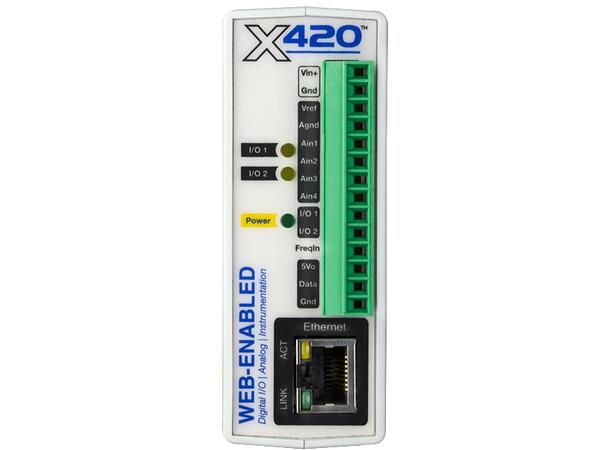 CBW X-420-E IOmodul Eth  2 I/O  1wire 4Ain PoE 