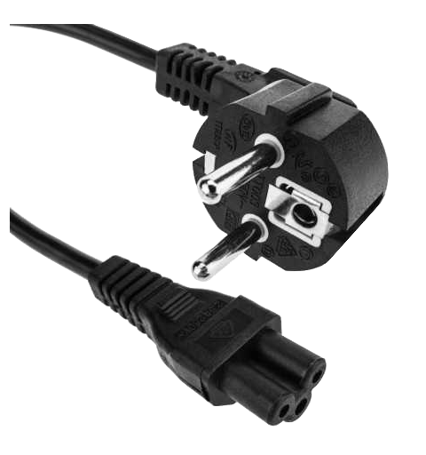 Cable, UL Power Cord Set, C5, 720mm Strømkabel, EU-plugg