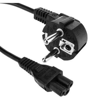 Cable, UL Power Cord Set, C5, 720mm Strømkabel, EU-plugg