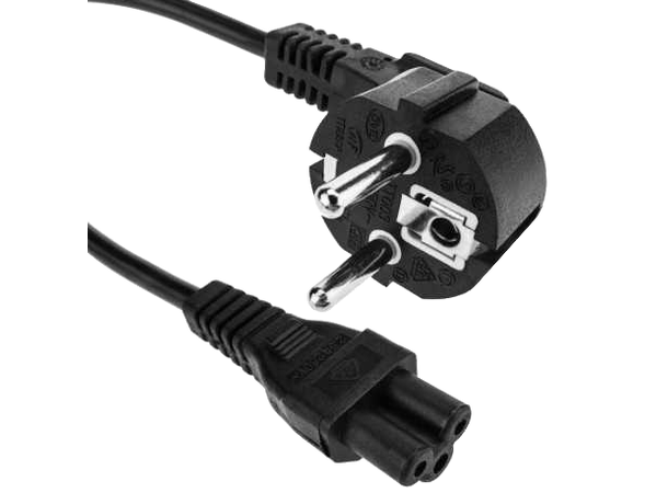 Cable, UL Power Cord Set, C5, 720mm Strømkabel, EU-plugg