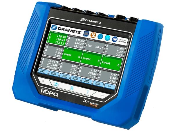 Dranetz HDPQ Xplorer Plus Nettanalysator Flex-pakke 30/300/3000A, 1-3PCT, 1-1PCT