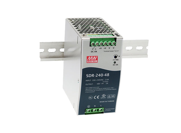 Mean Well SDR-240-48 DNV 230VAC 48VDC 240W 5A DIN