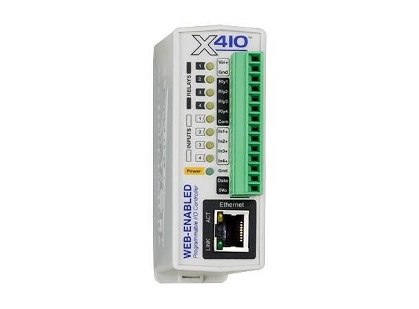 Xytronix X-410-E IOmodul Eth  4 rele ut 4 Din 1-W PoE