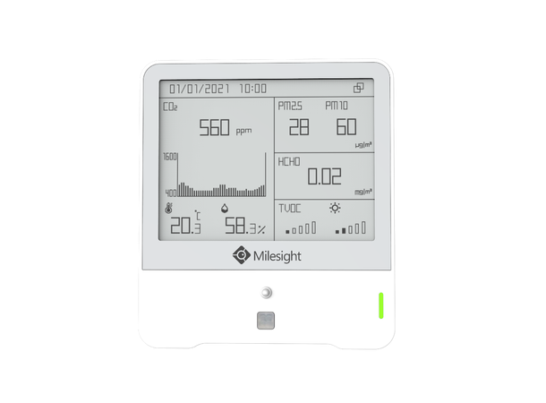 Milesight AM319-O3 - Miljøsensor LoRaWAN, Display, Ozon, PM2.5/10