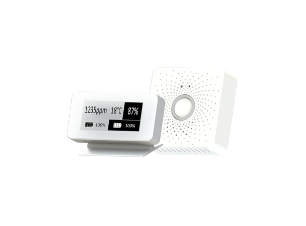 Tektelic BREEZE-V Smart Room CO2 sensor Kit including sensor + E-Ink display 