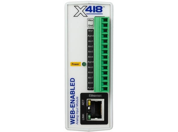 CBW  X-418-E IOmodul Eth  8Ain  4stk 20mA 4stk  DCV 