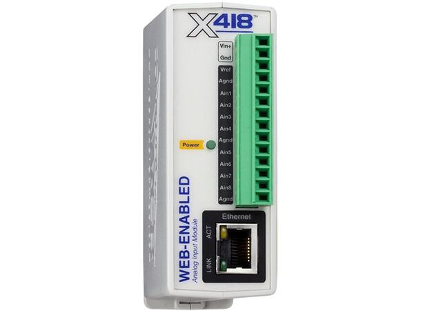 CBW  X-418-E IOmodul Eth  8Ain  4stk 20mA 4stk  DCV 