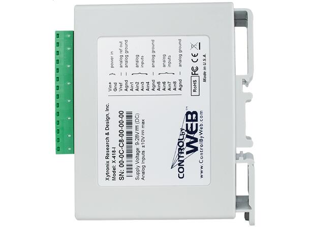 CBW  X-418-E IOmodul Eth  8Ain  4stk 20mA 4stk  DCV 