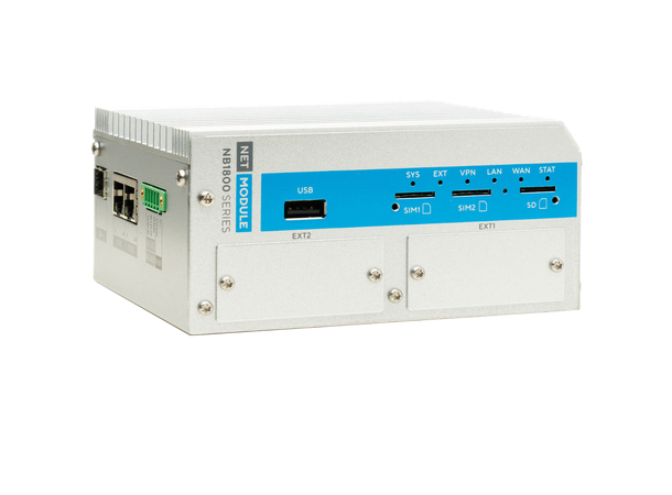 NetModule NB1800-2Wac - Dual-WiFi Router 2x802.11ac, 2xETH, 1xSFP, 1xRS232/485
