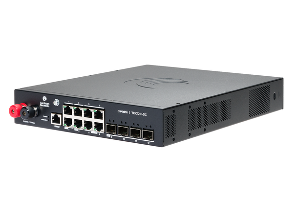 Cambium cnMatrix TX1012-P-DC 8xGbE, 4xSFP+, 802.11at/bt+24V+48V, 90W