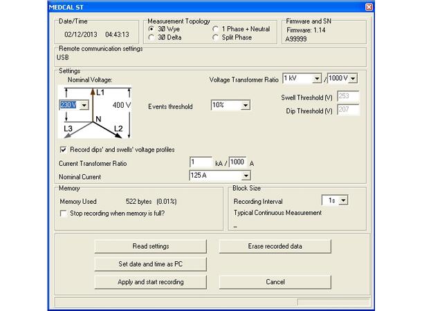 Cesinel MEDCAL ST II Compact 3 phase IP65 SPEC w/BlueTooth, ProFlex probes