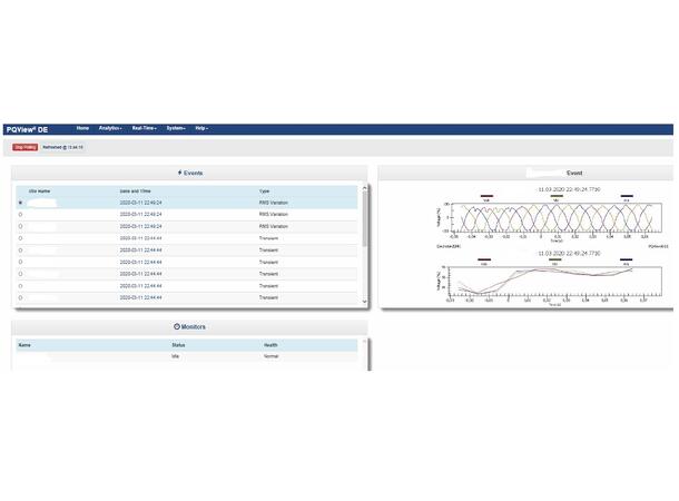 Dranetz PQView-DE PQView DE SW_4 Data Node Inc.1yr license