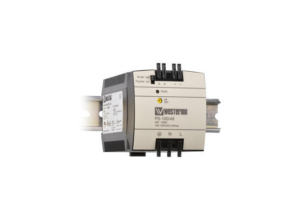 Westermo PS-100/48 PSU DIN rail PoE 48VDC 100W