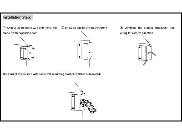 Hikvision DS-1276ZJ-SUS Corner Mount Stainless Steel