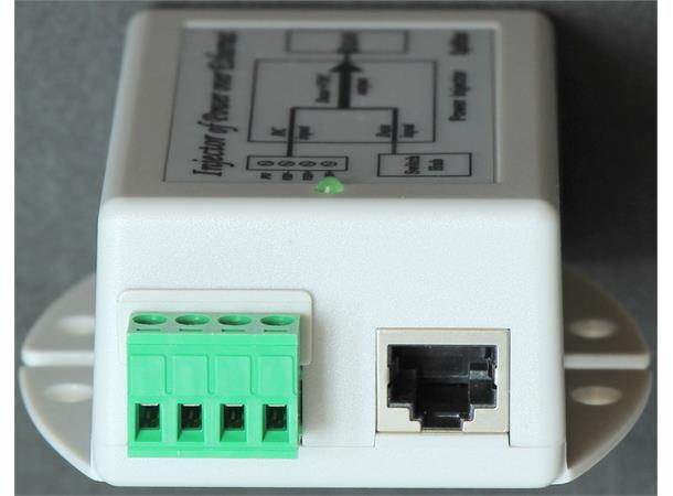 MIT-69G-1224BNRN - Passiv PoE-injektor 9-36VDC input / 24VDC output (+7/8,-4/5)