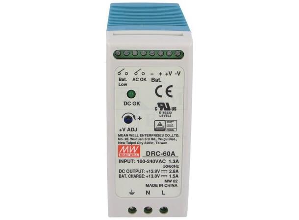 Mean Well DRC-60A 230VAC13,8 DC UPS 2,8A