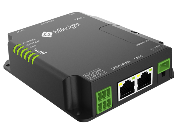 Milesight UR32-P-W 4G Router 2xETH, 1xRS232, 1xDI/1xDO, Dual-SIM, PoE