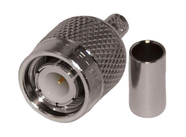 Plugg, RG58, TNC-Han 50Ohm, full krymp 