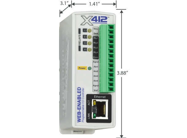 CBW X-412-E WEB  4 Rele  4Ain 