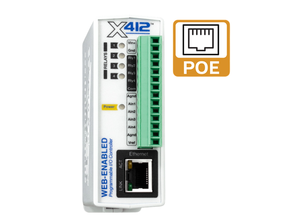 Xytronix X-412-E WEB  4 Rele  4Ain