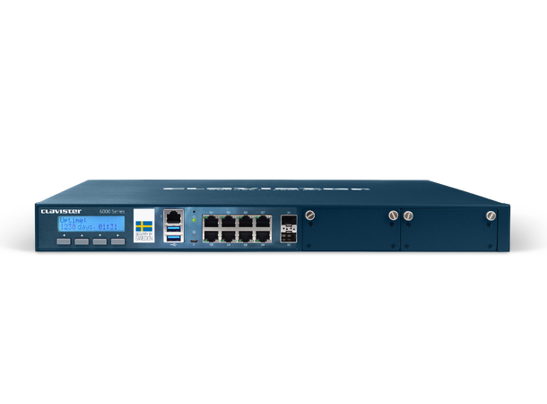 Clavister NetWall 6200 - Modular NGFW 8xGbE, 2xSFP+, 20Gbps/2k VPN, 2xEXP slot 