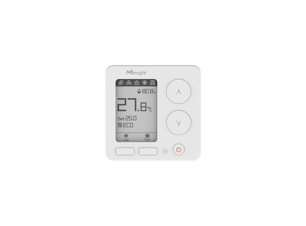 Milesight WT304 - Smart Thermostat LoRaWAN Class C, 0-10V, E-ink, Temp/RH 