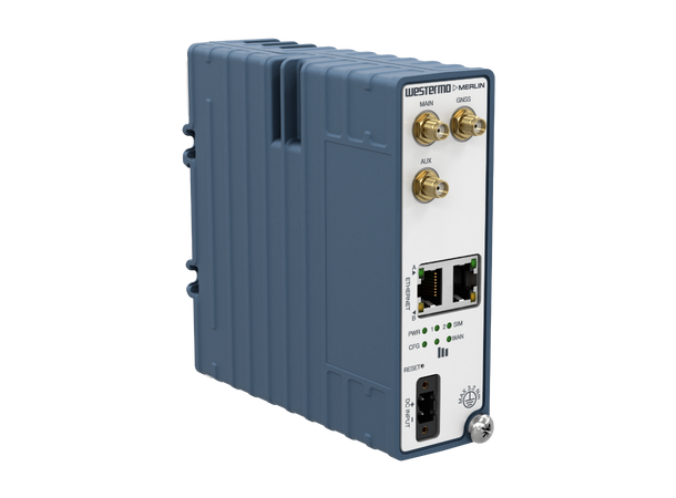 Westermo Merlin 3103 - Compact 4G router LTE Cat 4, 2xGbE, GNSS, TPM, 3xSMA-F