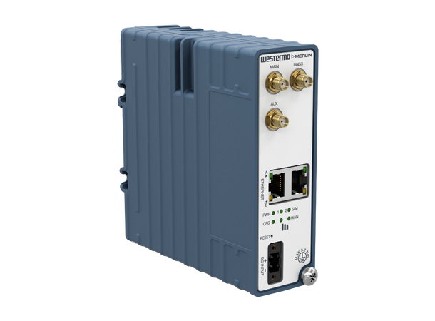 Westermo Merlin 3103 - Compact 4G router LTE Cat 4, 2xGbE, GNSS, TPM, 3xSMA-F 