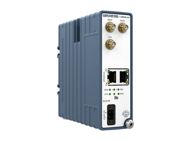 Westermo Merlin 3103 LTE Cat 4 router LTE Cat 4, 2xGbE, GNSS, 9-36VDC, 3xSMA-F 