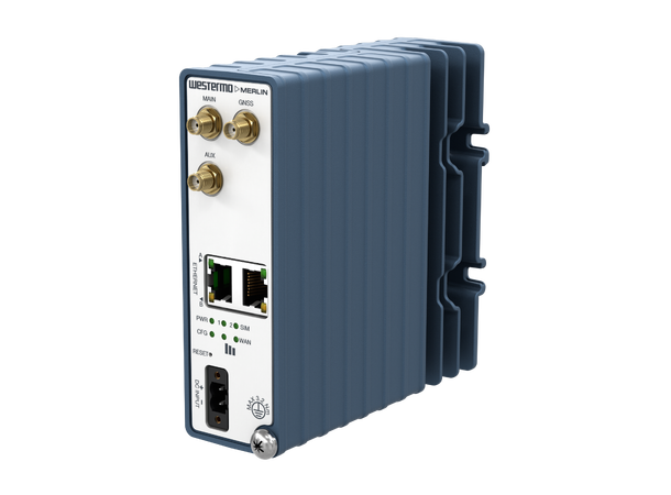 Westermo Merlin 3103 LTE Cat 4 router LTE Cat 4, 2xGbE, GNSS, 9-36VDC, 3xSMA-F 
