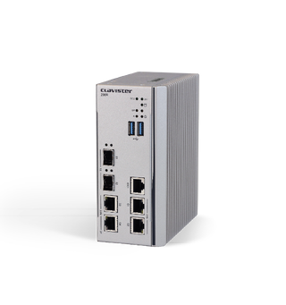 Clavister NetWall 200R Industrial NGFW DIN, 4x2.5GbE, 2xSFP, 10Gbps FW