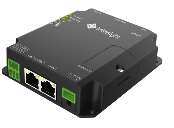 Milesight UR32-L04EU-P-W-485 - 4G Router 2xETH, RS232/485, I/O, PoE, Wi-Fi 