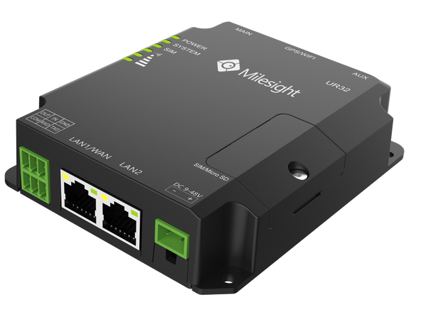 Milesight UR32-L04EU-P-W-485 - 4G Router 2xETH, RS232/485, I/O, PoE, Wi-Fi
