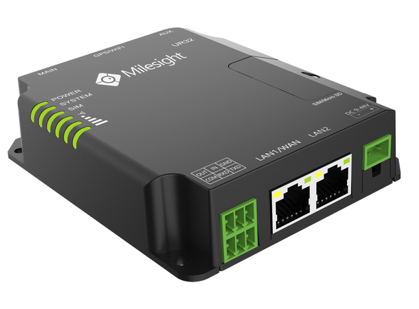 Milesight UR32-L04EU-P-W-485 - 4G Router 2xETH, RS232/485, I/O, PoE, Wi-Fi 