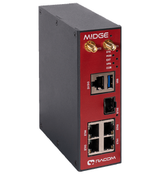 Racom MIDGE3-W-C - Industrial 4G Router 4xGbE, 1xSFP, 3xRS232/485, 3xDI/O